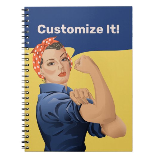 Rosie the Riveter Notizblock (Vorderseite)