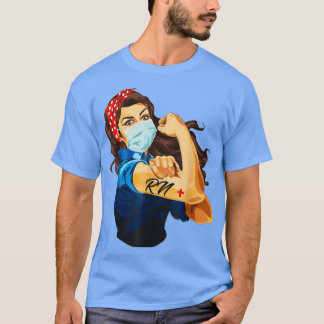 Rosie The Riveter Nurse Face Medical Mask Strong R T-Shirt