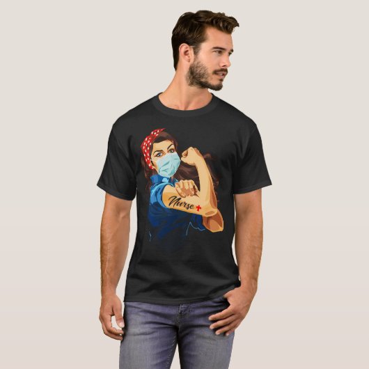 Rosie The Riveter - Nurse T-Shirt (Vorne ganz)