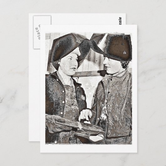 Rosie the Riveter Pals Postkarte (Vorne/Hinten)