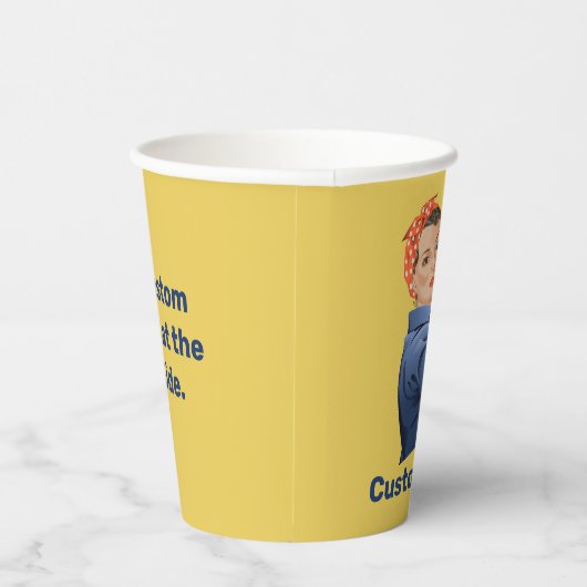 Rosie the Riveter Paper Cups Pappbecher (Rechts)