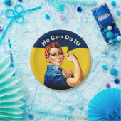 Rosie the Riveter | Papierplatte | Benutzerdefinie Pappteller (Party)