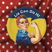 Rosie the Riveter | Papierplatte | Personalisieren Pappteller