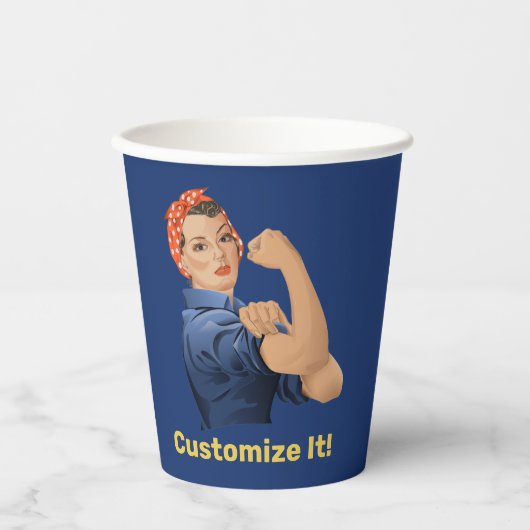 Rosie the Riveter Pappbecher (Vorderseite)