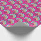 Rosie the Riveter Pattern Geschenkpapier (Ecke)
