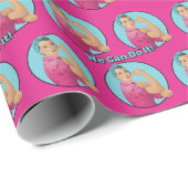 Rosie the Riveter Pattern Geschenkpapier (Rolleneckpunkt)