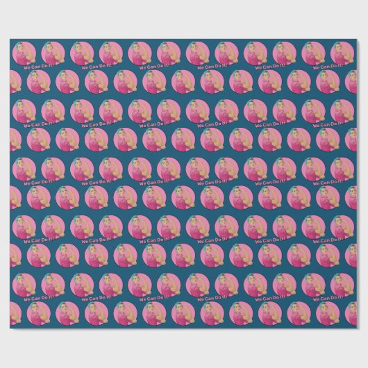 Rosie the Riveter Pattern Geschenkpapier (Flach)