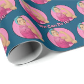 Rosie the Riveter Pattern Geschenkpapier (Rolleneckpunkt)