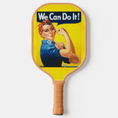 Rosie the Riveter Pickleball Paddle (Rückseite)