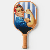 Rosie the Riveter Pickleball Paddle (Rückseite)