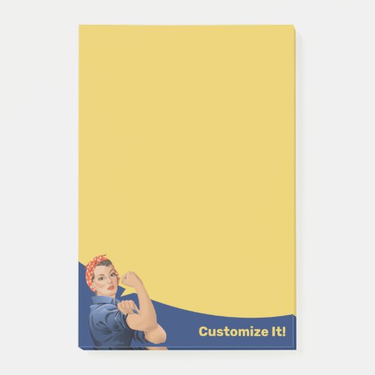 Rosie the Riveter Post-it Notes Klebezettel (Vorderseite)