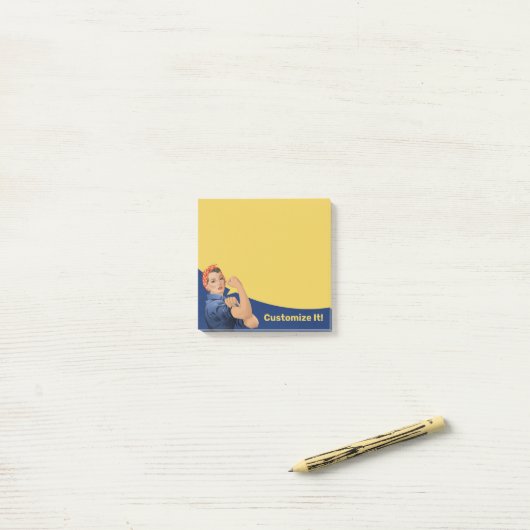 Rosie the Riveter Post-it Notes Klebezettel (Auf Schreibtisch)