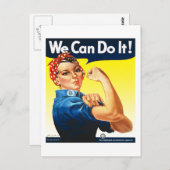 Rosie the Riveter Postcard Postkarte (Vorne/Hinten)
