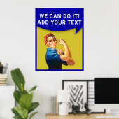 Rosie The Riveter Poster (Heimbüro)