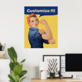 Rosie the Riveter Poster (Heimbüro)