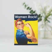 Rosie the Riveter ~ Postkarte (Stehend Vorderseite)