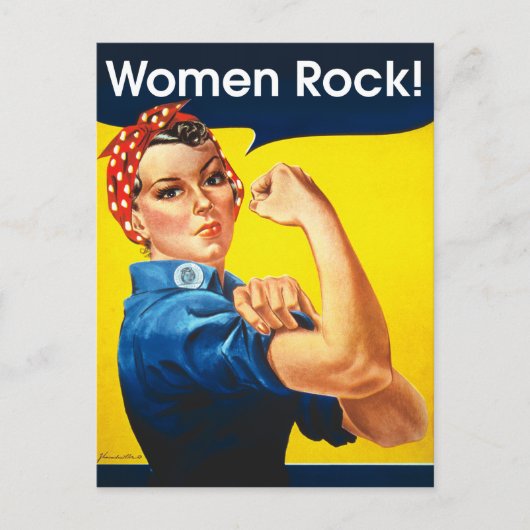 Rosie the Riveter ~ Postkarte (Vorderseite)