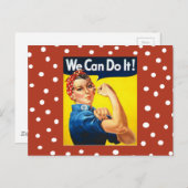 Rosie the Riveter Postkarte (Vorne/Hinten)