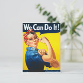 Rosie The Riveter Postkarte (Stehend Vorderseite)