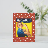 Rosie the Riveter Postkarte (Stehend Vorderseite)