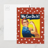 Rosie the Riveter Postkarte (Vorne/Hinten)