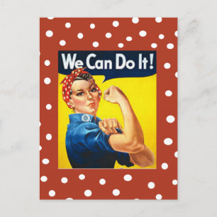 Rosie the Riveter Postkarte