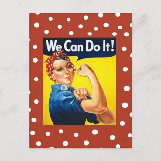 Rosie the Riveter Postkarte (Vorderseite)