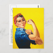 Rosie The Riveter Postkarte (Vorne/Hinten)