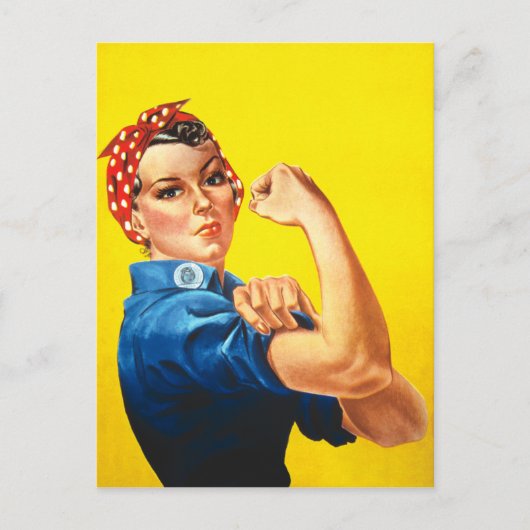 Rosie The Riveter Postkarte (Vorderseite)