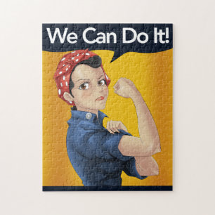 Rosie the Riveter Prinzessin Wir schaffen es Vinta Puzzle