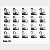 Rosie the Riveter Quadratischer Aufkleber (Blatt)