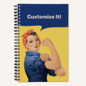 Rosie the Riveter Recipes Notizblock (Vorderseite)