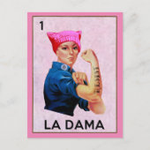 Rosie the Riveter Resistents La Dama Loteria Postkarte (Vorderseite)