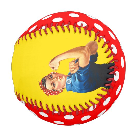 Rosie The Riveter Retro Style Baseball (Vorne Rechts)