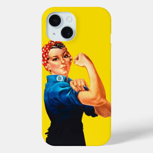 Rosie The Riveter Retro Style Case-Mate iPhone Hülle (Rückseite)