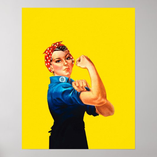 Rosie The Riveter Retro Style Icon Poster (Vorne)