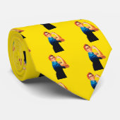 Rosie The Riveter Retro Style Krawatte (Gerollt)