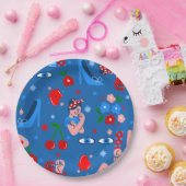 Rosie the Riveter Rockabilly Whimsy Pappteller (Party)