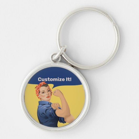 Rosie the Riveter Schlüsselanhänger (Vorne)