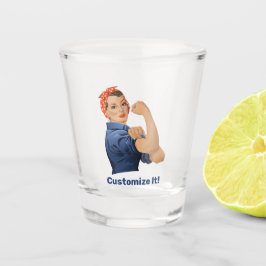 Rosie the Riveter Schnapsglas