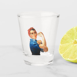 Rosie The Riveter Schnapsglas