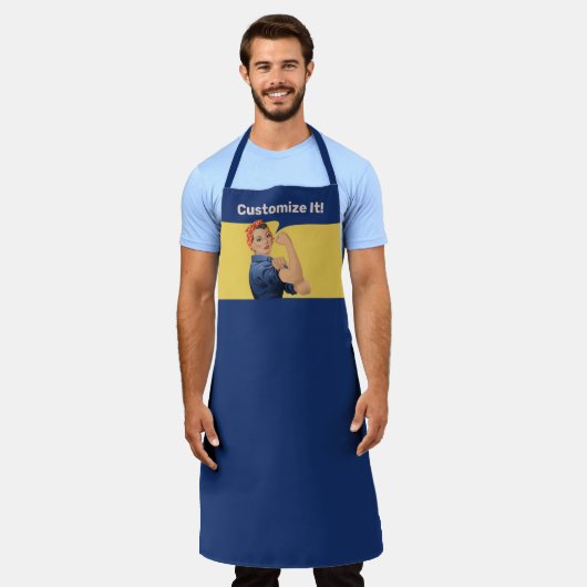 Rosie the Riveter Schürze (Getragen)