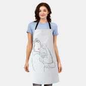 Rosie the Riveter Schürze (Getragen)