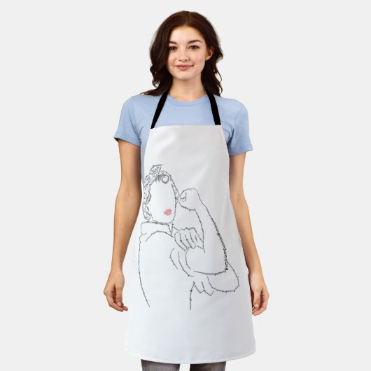 Rosie the Riveter Schürze (Getragen)