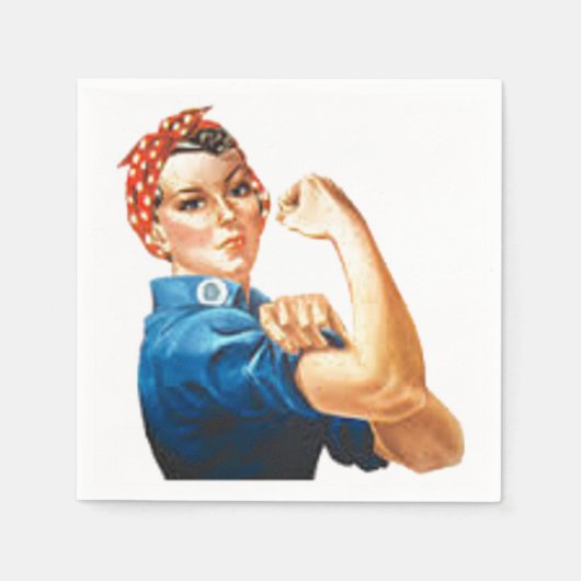 Rosie the Riveter Serviette (Vorderseite)