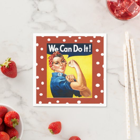 Rosie the Riveter Serviette (Beispiel)