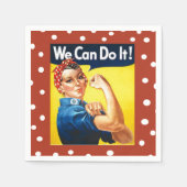 Rosie the Riveter Serviette (Vorderseite)