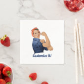 Rosie the Riveter Serviette (Beispiel)