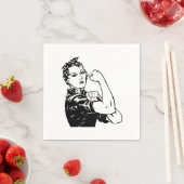 Rosie the Riveter Serviette (Beispiel)