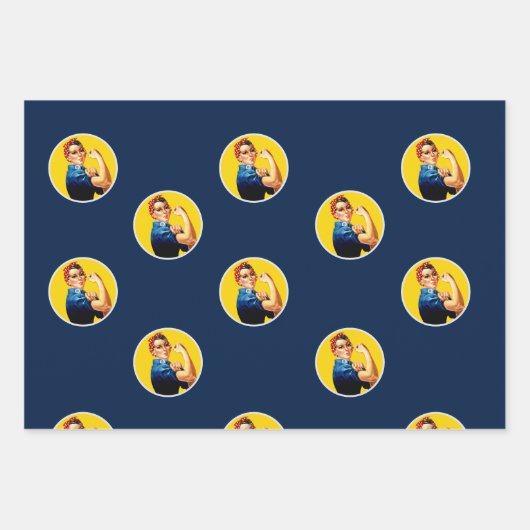 Rosie the Riveter Set 1 | Geschenkpapier Set (Vorderseite)